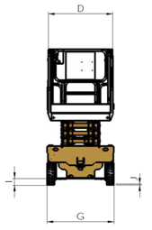 Table élévatrice hydraulique mobile de ciseaux d'ascenseur de ciseaux de célibataire de pneus solides